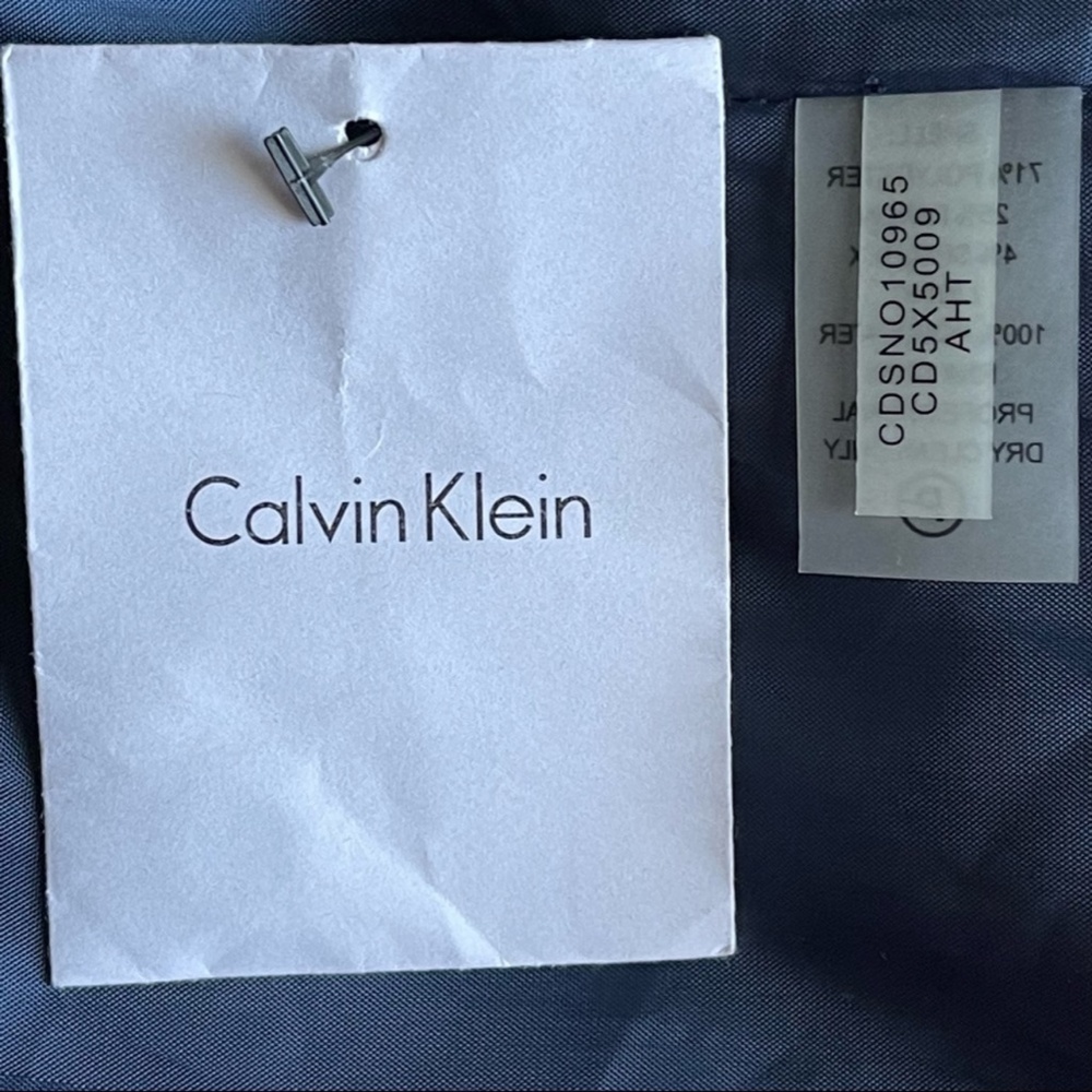 New with Tag Calvin Klein Blue belted Shirt Dress - Picture 5 of 7